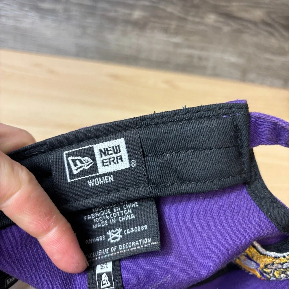 Minnesota Vikings Hat Cap Strap Back Womens Purple NFL Football New Era Ladies